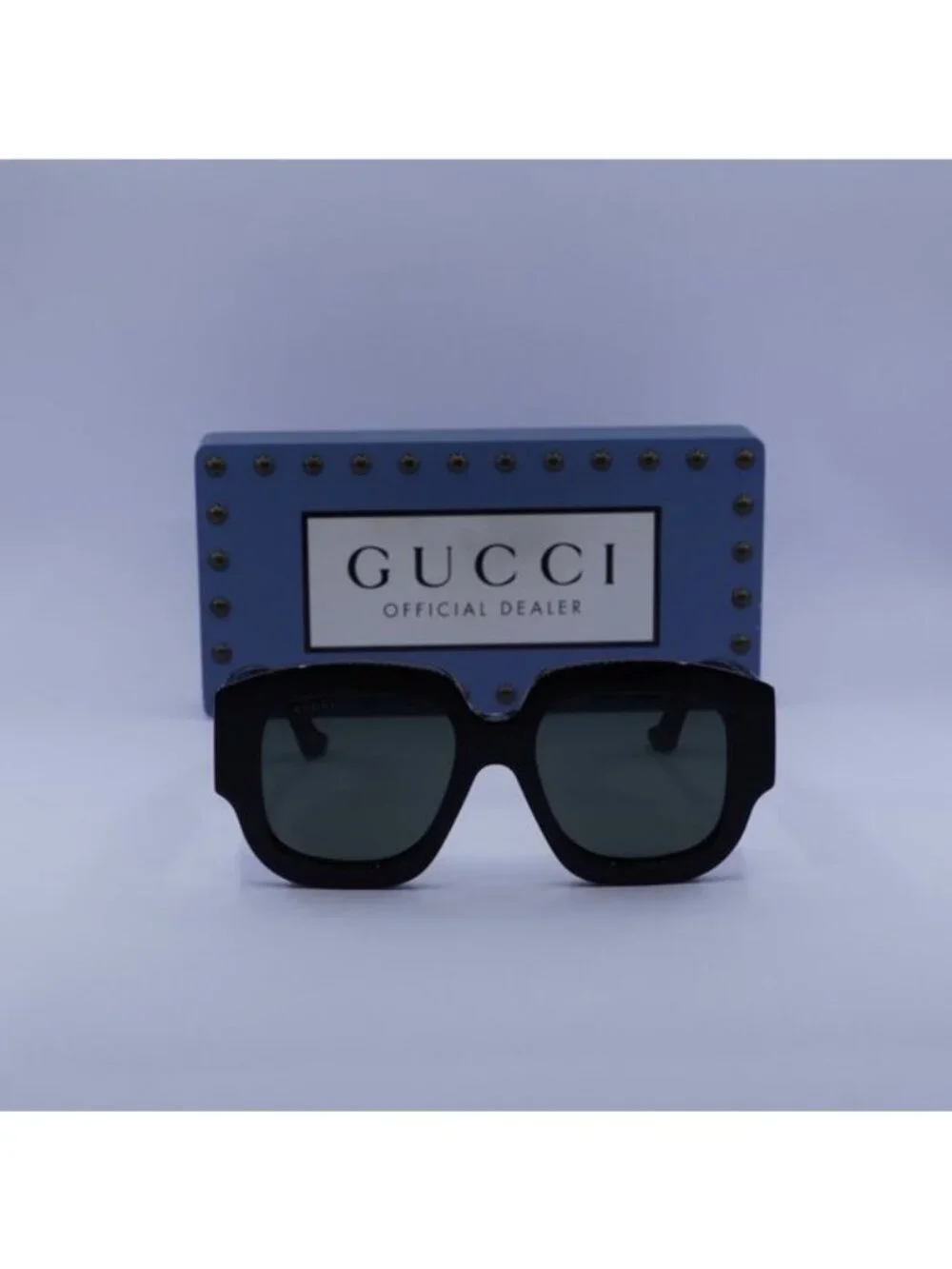 Gucci GG1546S 001 Square Sunglasses - Black / Grey